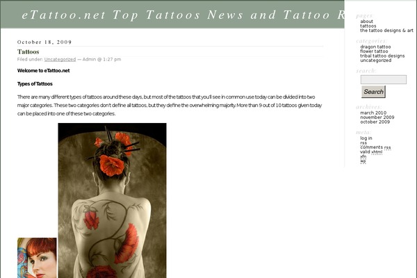 Classic theme site design template sample