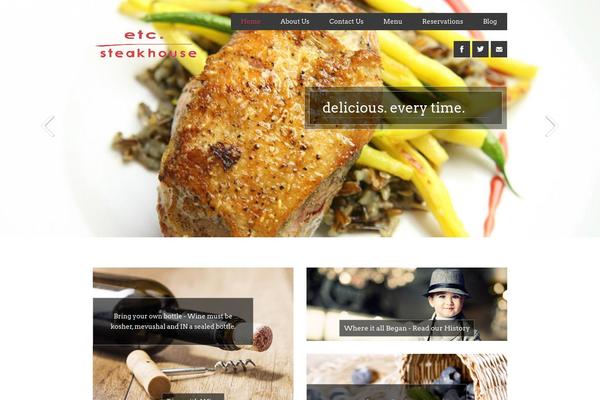 Forked theme site design template sample