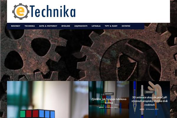 etechnika.eu site used Newspaper-up