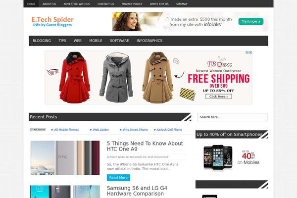 Site using Penci-pennews-review plugin