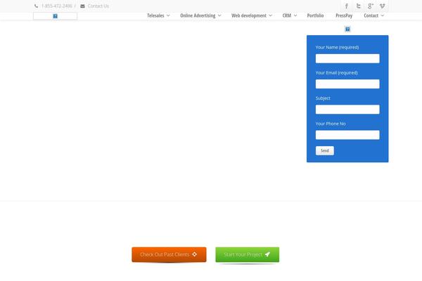 Envision theme site design template sample