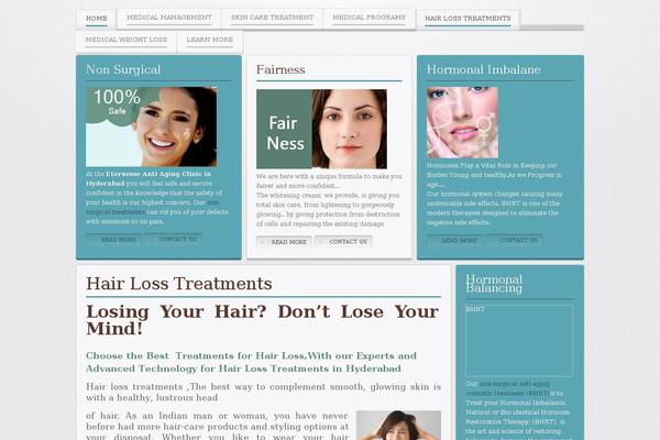 Balance theme site design template sample