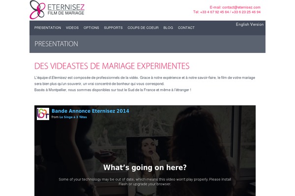 Site using Advanced Responsive Video Embedder plugin