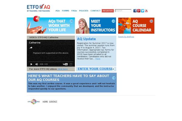 etfo-aq.ca site used Aq