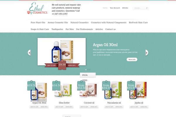 Boutique theme site design template sample