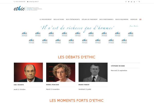 Site using Social Contact Display plugin