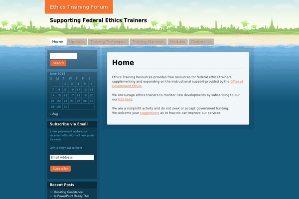 Beach theme site design template sample