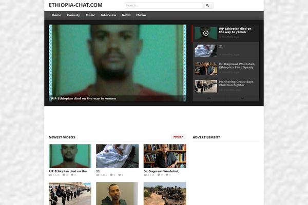 deTube theme site design template sample