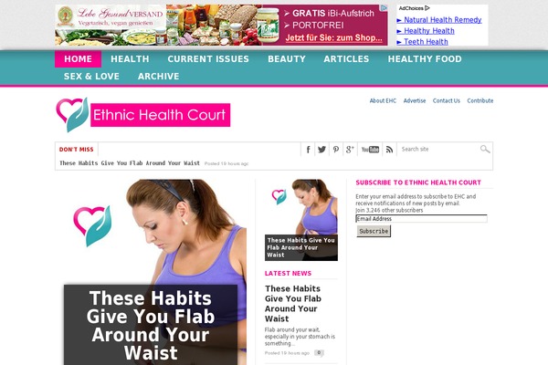 Flex Mag theme site design template sample
