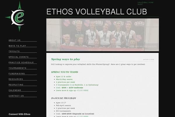 ethosvolleyball.com site used Ethos