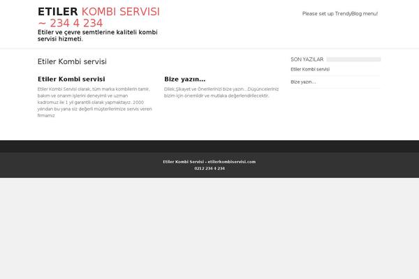 TrendyBlog theme site design template sample