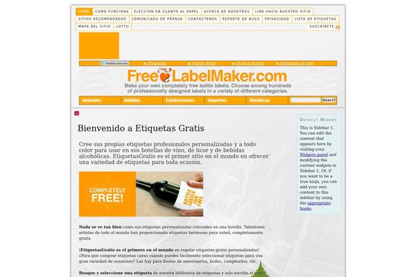 etiquetasgratis.com site used Freelabelmaker-thesis