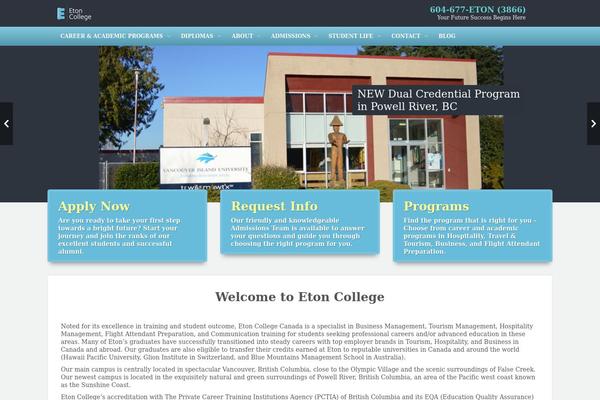 EDU theme site design template sample