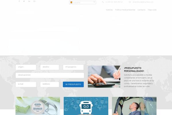 Transport theme site design template sample