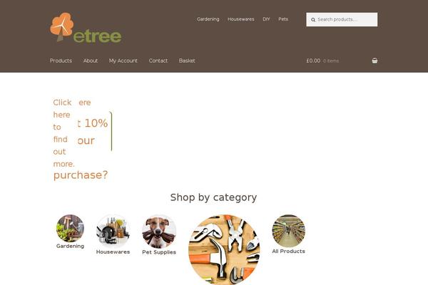 Storefront theme site design template sample