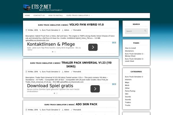 Cleanmag theme site design template sample