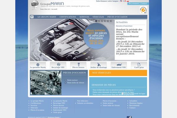 Marin theme site design template sample