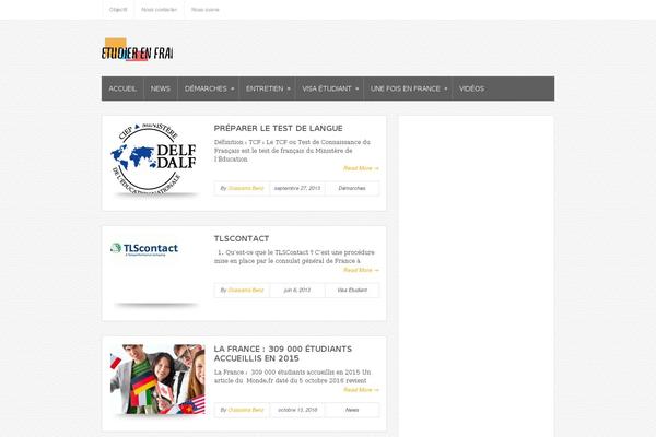 Bloggie theme site design template sample