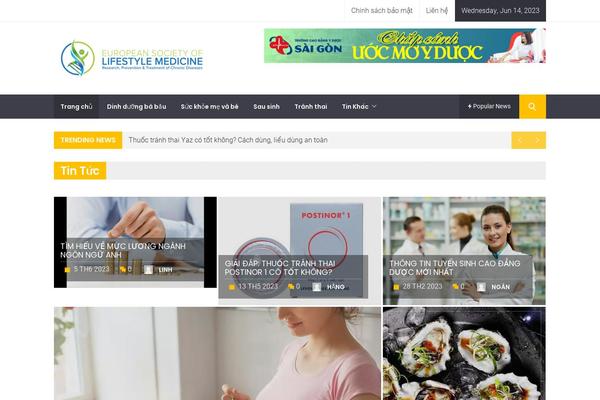 Magazine Prime theme site design template sample