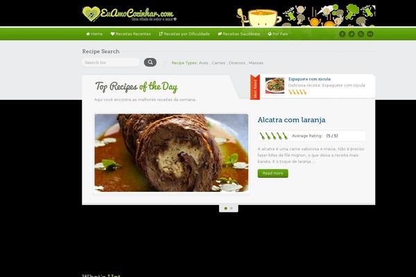 Food Recipes theme site design template sample