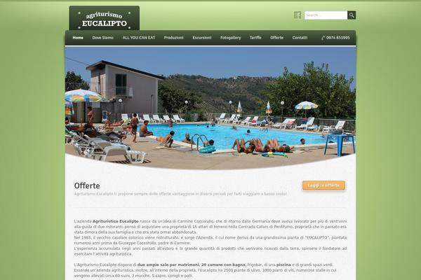 Wellness theme site design template sample