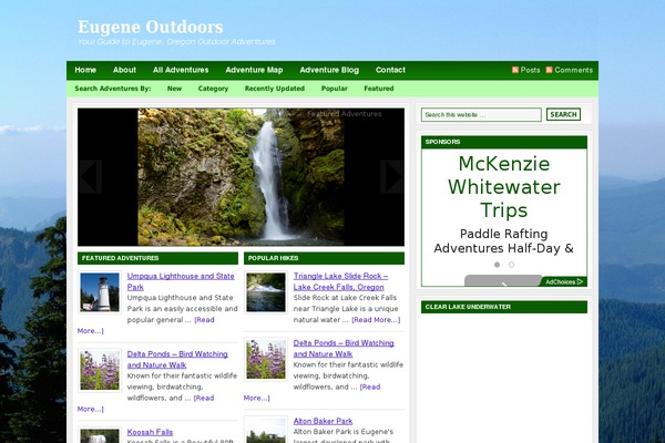 Lifestyle theme site design template sample