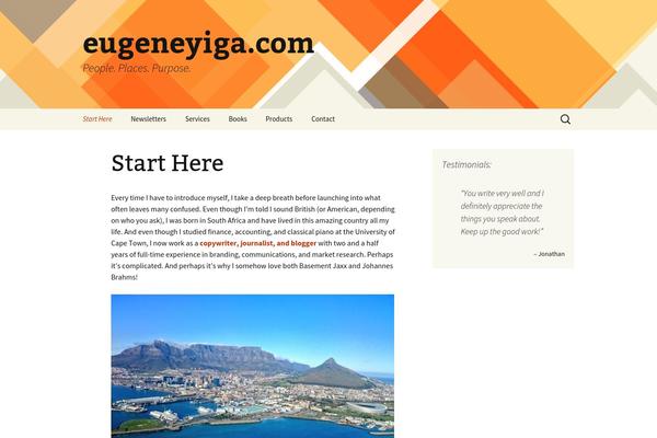 Twenty Thirteen theme site design template sample