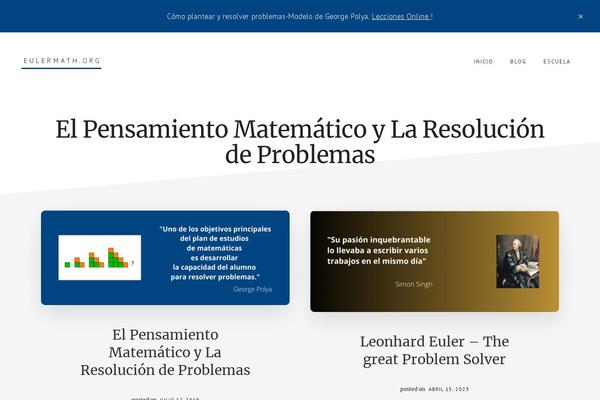 eulermath.org site used Academy-pro