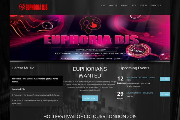Music Club 1.4 theme site design template sample