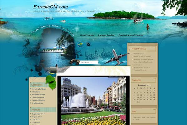 Getaway theme site design template sample
