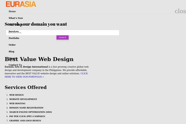 Zephyr theme site design template sample