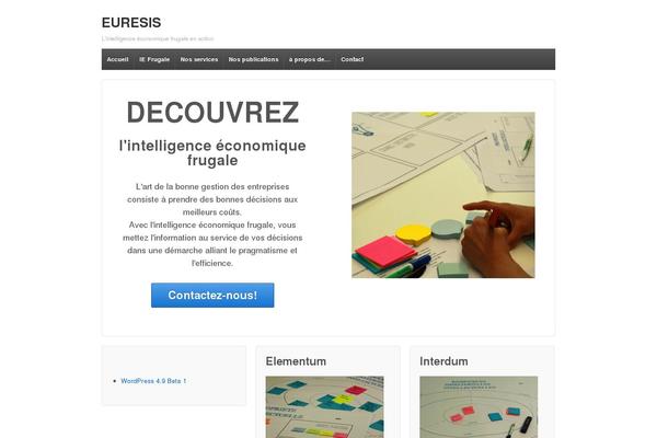 euresis.com site used Blogolife.2.0