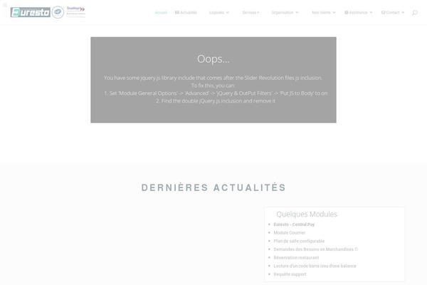 Site using Divi-toolbox plugin