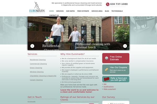 Euro theme site design template sample