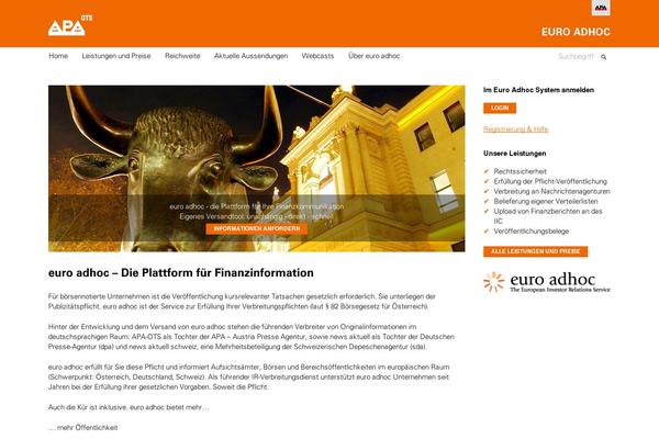 euroadhoc.com site used Ots-theme2015