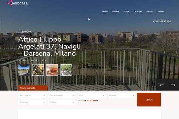 WP Residence theme site design template sample