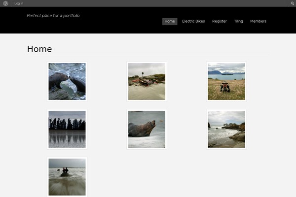 Portfolio Press theme site design template sample