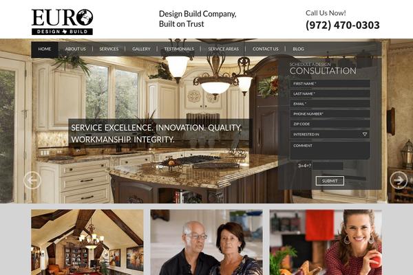 Euro theme site design template sample
