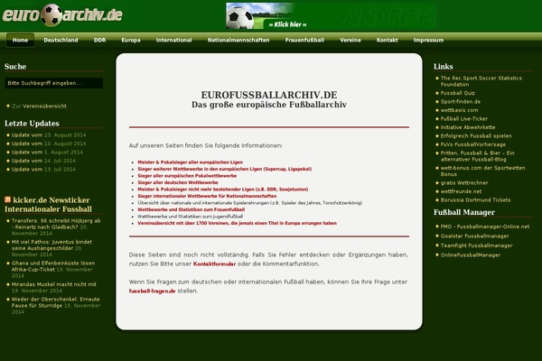 eurofussballarchiv.de site used myPoker