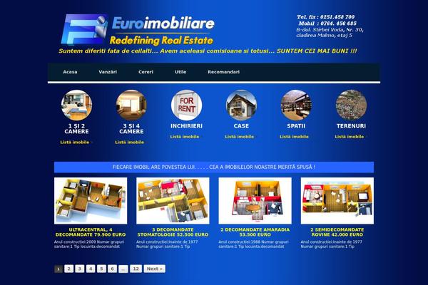 Vantage theme site design template sample