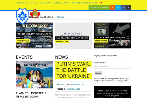 euromaidancanada.ca site used Mission v.2.2