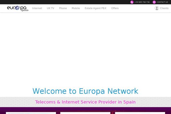 Europa theme site design template sample