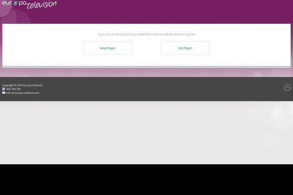 Tv theme site design template sample