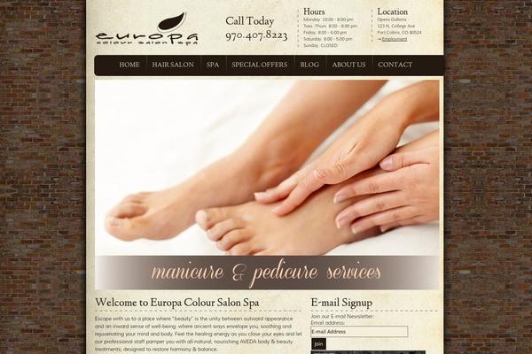 Europa theme site design template sample