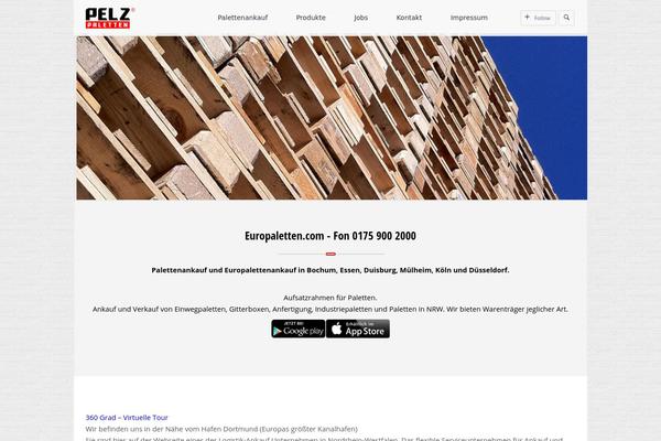 Buzz theme site design template sample