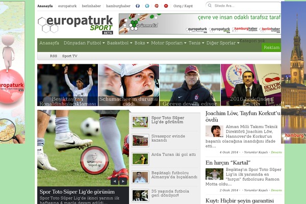 City Desk theme site design template sample