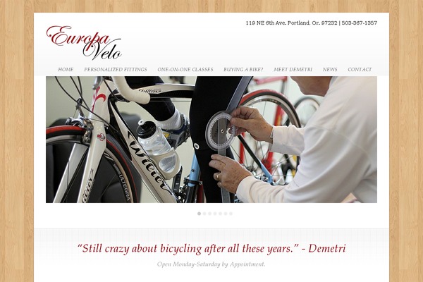europavelo.org site used Blanche