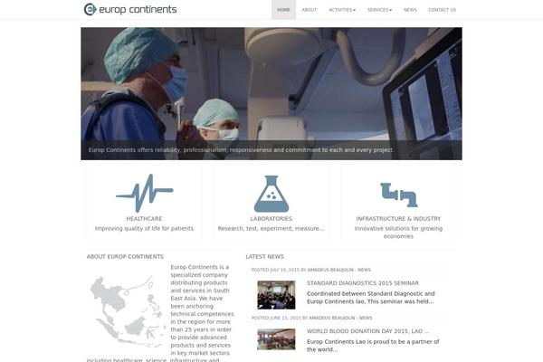 Wordpress Bootstrap Master theme site design template sample