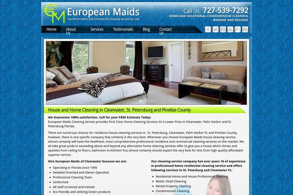 Em theme site design template sample
