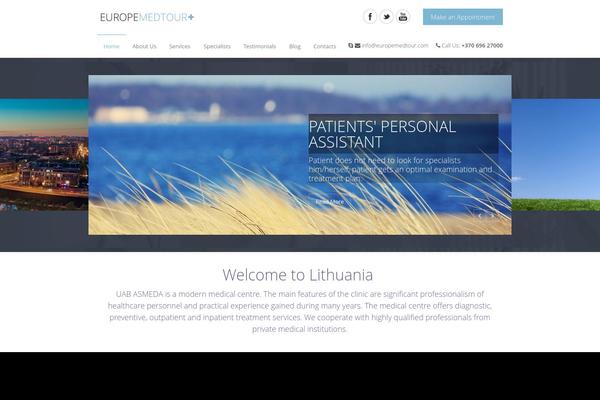 Medical Doctor theme site design template sample